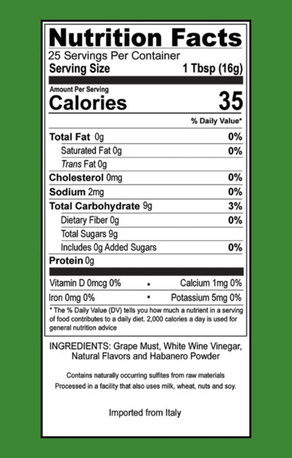 Nyeupe Siki - Garlic Habanero White Balsamic Vinegar